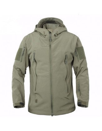 Men's Outdoor Plus Velvet Tactical Jacket Coat Mountaineering Suit