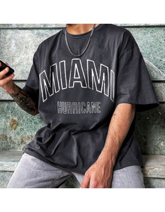 Retro Oversized MIAMI Men's T-shirt