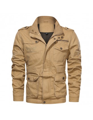 Men's Outdoor Mid-length Military Jacket